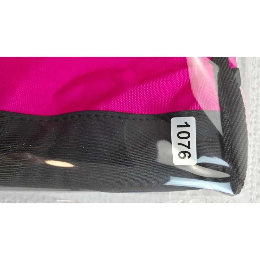 Arctic Zone Insulated Lunch Bag Pink Black Shoulder Strap New 10x 7.5 x 3